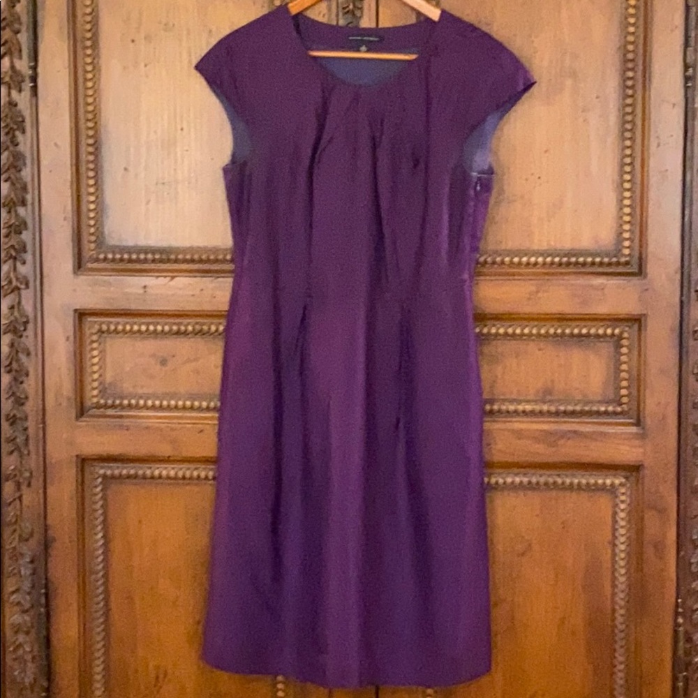 100% silk cap sleeve dress